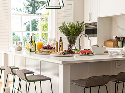 Kitchen view with food